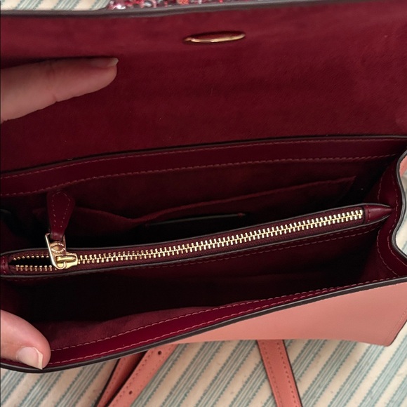 Coach Tilly Satchel Pink Crossbody Bag with Cherry Detail - Picture 7 of 7